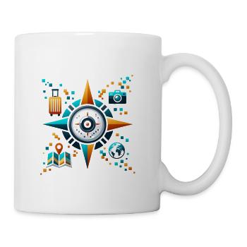Digital Compass Travel Quest - Coffee/Tea Mug - white - Right
