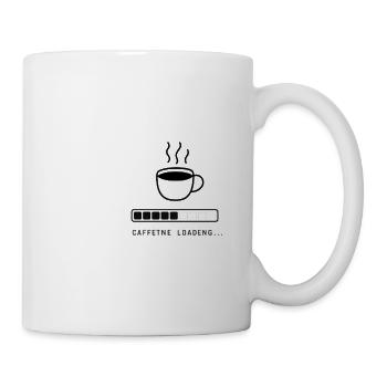 Caffeine Loading Minimalist Coffee Design - Coffee/Tea Mug - white - Right