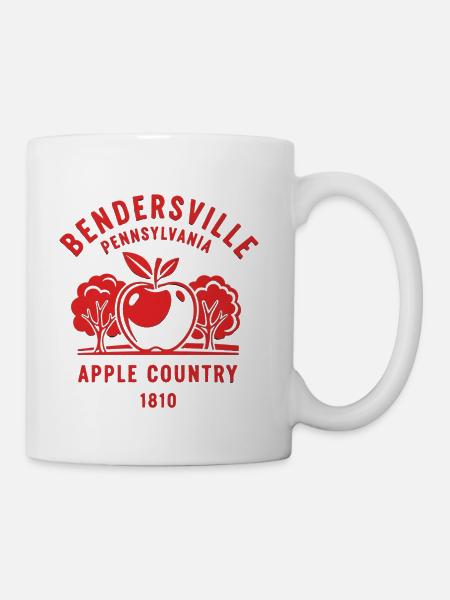 Bendersville Pennsylvania Apple Country 1810 Shirt - Coffee/Tea Mug - white