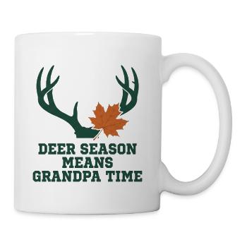 Deer Season Grandpa Time - Coffee/Tea Mug - white - Right