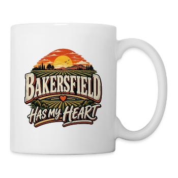 Bakersfield Has My Heart - Coffee/Tea Mug - white - Right