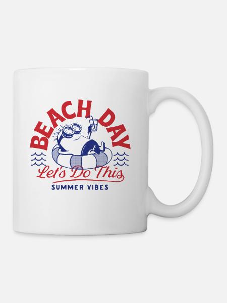 Minions Phil Beach Day Summer Vibes - Coffee/Tea Mug - white