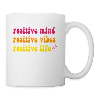 Positive life - Coffee/Tea Mug - white - Right