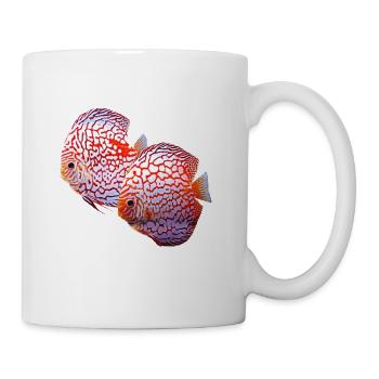 CHEQUERBOARD DISCUS FISH - CHECKERBOARD DISCUS - Coffee/Tea Mug - white - Right