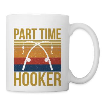 Part Time Hooker Retro Perfect - Coffee/Tea Mug - white - Right