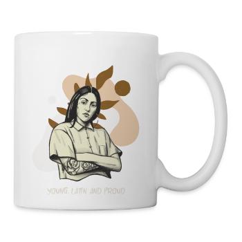 Yong Latin With A Latino Pride Quote - Coffee/Tea Mug - white - Right