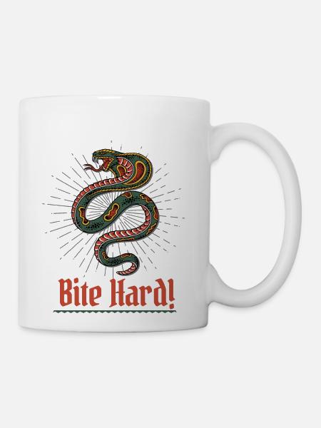Bite hard - Coffee/Tea Mug - white