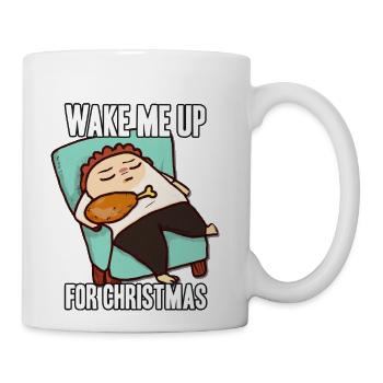 Thanksgiving Nap Wake Me Up - Coffee/Tea Mug - white - Right