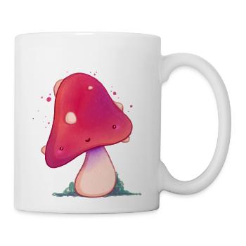 A Woodland Mushroom Watercolour Mushroom - Coffee/Tea Mug - white - Right