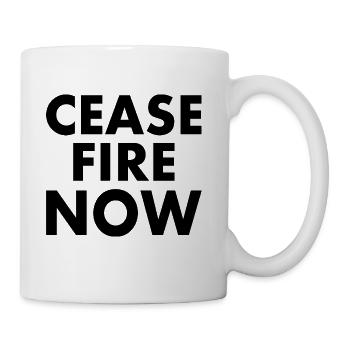 Ceasefire now - Coffee/Tea Mug - white - Right