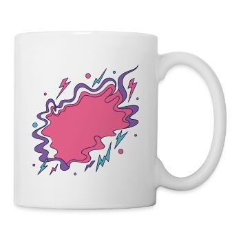 Vibrant Storm Cloud Illustration - Coffee/Tea Mug - white - Right