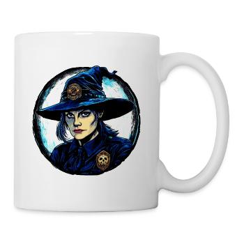 Witch policeman - Coffee/Tea Mug - white - Right