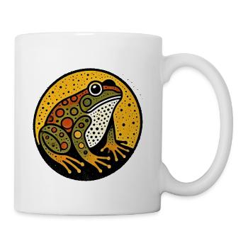 Speckled Frog Round Artwork Circle - Coffee/Tea Mug - white - Right