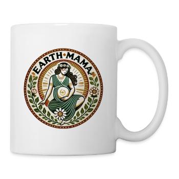 Earth Mama Circle Art - Coffee/Tea Mug - white - Right