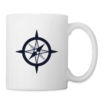 Nordic Compass Emblem - Coffee/Tea Mug - white - Right