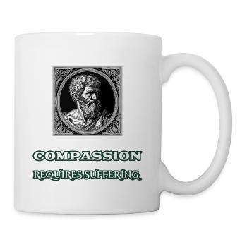 Classical Bust Compassion Suffering - Coffee/Tea Mug - white - Right