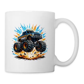 Monster Power Monster Truck Conception de T-shirt - Tasse - blanc - Droite