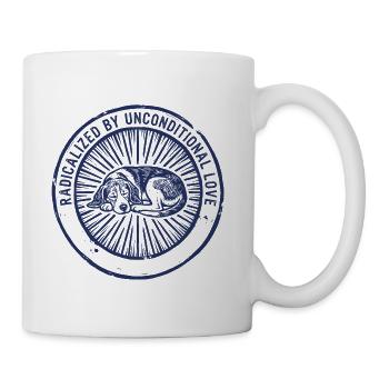 Unconditional Love Sleeping Dog - Coffee/Tea Mug - white - Right