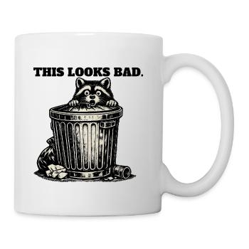 This Looks Bad Raccoon - Coffee/Tea Mug - white - Right