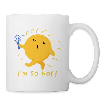 Cute Sun Cartoon Costume Sunshine Summer Teen - Coffee/Tea Mug - white - Right