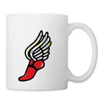 athlete flash angel - Coffee/Tea Mug - white - Right