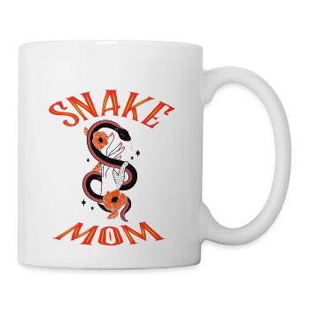 Snake Mom Gift Idea Terrarium - Coffee/Tea Mug - white - Right