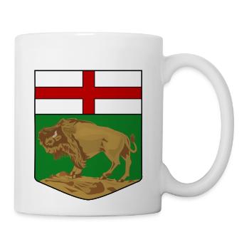 Coat of Arms of Manitoba, Canada - Coffee/Tea Mug - white - Right