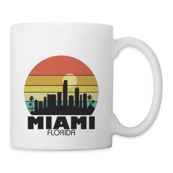 Miami Sunset - Coffee/Tea Mug - white - Right