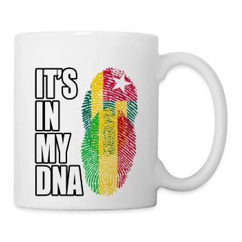 Togolese And Malian Mix Heritage DNA Flag - Coffee/Tea Mug - white - Right