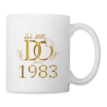 We Still Do Since 1983 Wedding Marriage Anniversar - Coffee/Tea Mug - white - Right