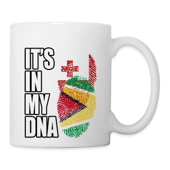 Tongan And Guyanese Mix Heritage DNA Flag - Coffee/Tea Mug - white - Right