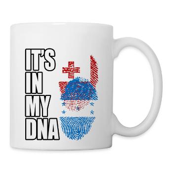 Tongan And Honduran Mix Heritage DNA Flag - Coffee/Tea Mug - white - Right
