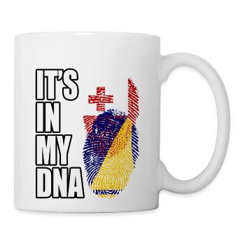Tongan And Tokelauan Mix Heritage DNA Flag - Coffee/Tea Mug - white - Right