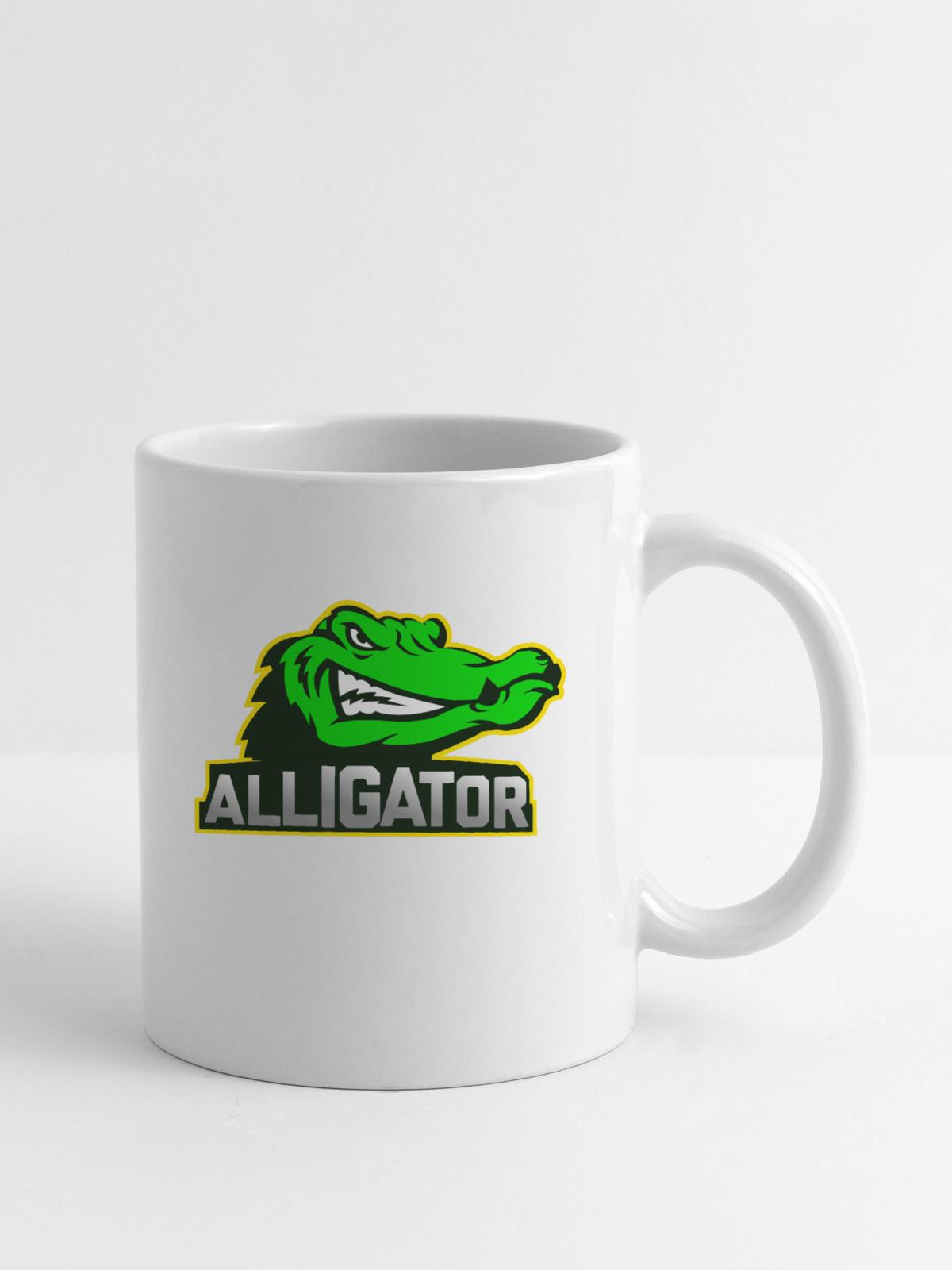 Alligator lovers - Coffee/Tea Mug - white - Right