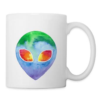 Watercolor Alien - Coffee/Tea Mug - white - Right
