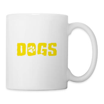 Drinks Dogs And Weekends! Coffee Dog Lover Dog Dad - Coffee/Tea Mug - white - Right