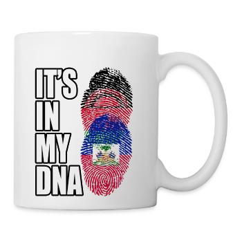 Malawian And Haitian Mix Heritage DNA Flag - Coffee/Tea Mug - white - Right