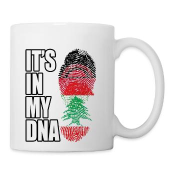 Malawian And Lebanese Mix Heritage DNA Flag - Coffee/Tea Mug - white - Right