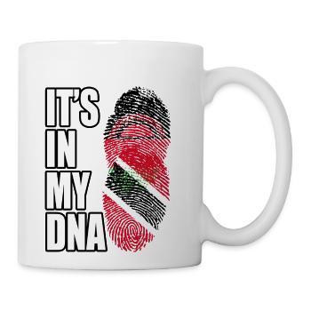 Malawian And Trinidad Tobago Mix Heritage DNA Flag - Coffee/Tea Mug - white - Right