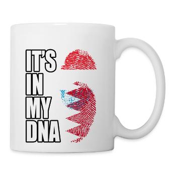Luxembourgish And Bahraini Mix Heritage DNA Flag - Coffee/Tea Mug - white - Right