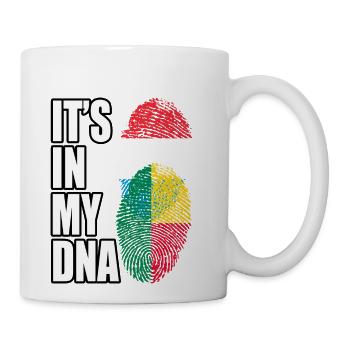 Luxembourgish And Benin Mix Heritage DNA Flag - Coffee/Tea Mug - white - Right