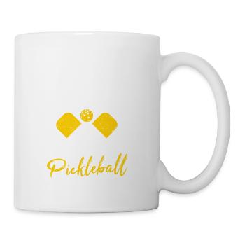 This Girl Runs On Pickleball And Coffee Women Moth - Coffee/Tea Mug - white - Right