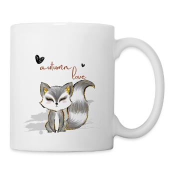 Leaf Autumn Tree Orange Fall Leaves Season - Coffee/Tea Mug - white - Right