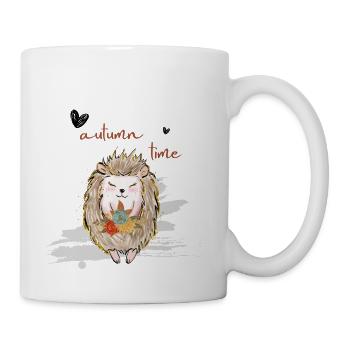 Leaf Autumn Tree Orange Fall Leaves Season - Coffee/Tea Mug - white - Right