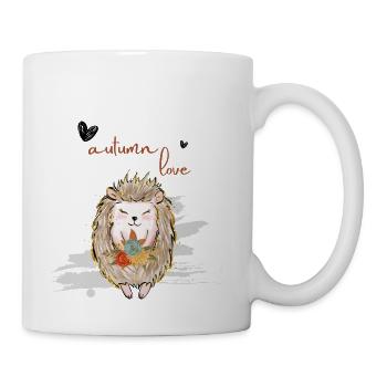 Leaf Autumn Tree Orange Fall Leaves Season - Coffee/Tea Mug - white - Right