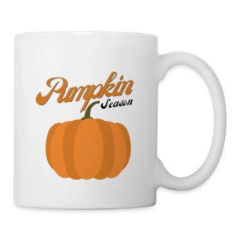 The halloween Season Pumpkin Autumn Tree Orange - Coffee/Tea Mug - white - Right