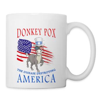 The Disease Destroying America - Coffee/Tea Mug - white - Right
