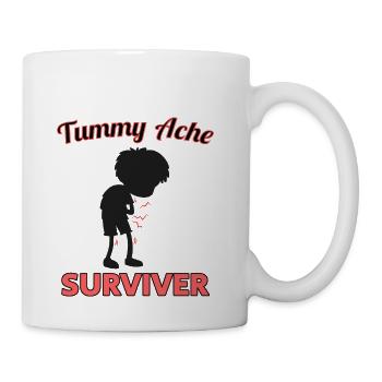 TUMMY ACHE SURVIVER - Coffee/Tea Mug - white - Right