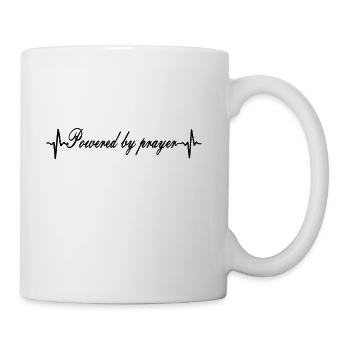 powered by prayer - Coffee/Tea Mug - white - Right