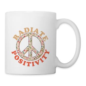 Radiate Positivity - Coffee/Tea Mug - white - Right